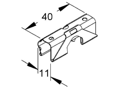 Ma�zeichnung Niedax RDHF 9 E2 Deckelhaltefeder
