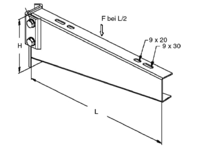 Produktbild Niedax KTTS 300 Ausleger