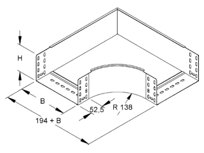 Ma�zeichnung Niedax RES 110 400 F Bogen  F Verz