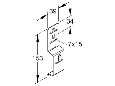 Ma�zeichnung Niedax RMB 50 75 Befestigungsbuegel