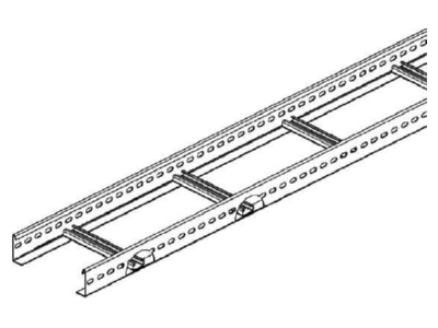 Line drawing Niedax KL 60 203 3 Cable ladder 60x200mm
