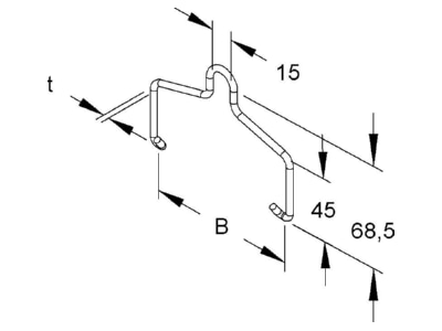 Produktbild Niedax REBA 60 DV Einhaengebuegel
