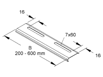 Ma�zeichnung Niedax RKB 250 F Kantenschutzbleche