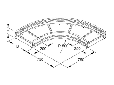 Ma�zeichnung Niedax WRBR 150 200 Rundbogen