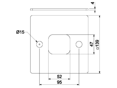 Ma�zeichnung 1 OBO ISSGU130130 Gummiunterlage fuer ISS130130