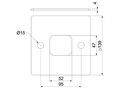 Ma�zeichnung 2 OBO ISSGU130130 Gummiunterlage fuer ISS130130