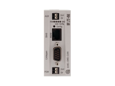 Front view 1 Eaton EU5C SWD CAN Fieldbus communication module
