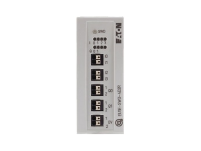 Front view 2 Eaton EU5E SWD 4D2R Fieldbus digital module 4 In   2 Out
