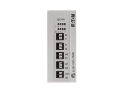 Front view 2 Eaton EU5E SWD 4D4D Fieldbus digital module 4 In   4 Out

