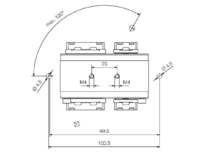 Circuit diagram Weidmueller IECDV14MRJVAPM24VCMA Housing for industry connector