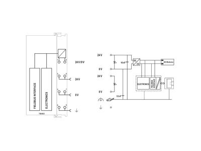 Schaltbild WAGO 750 843 Feldbuscontroller