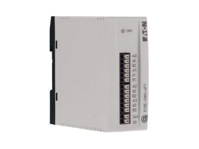 View right 1 Eaton EU5E SWD 4PT PLC analogue I O module 4 In   0 Out
