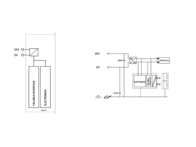 Schaltbild WAGO 750 377 Feldbuskoppler PROFINET IO advanced