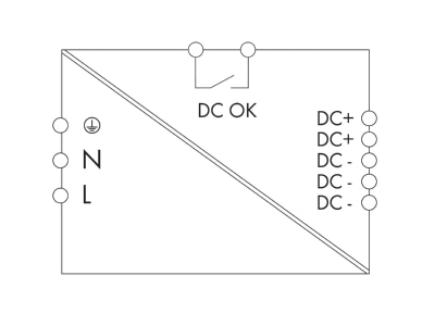 Circuit diagram WAGO 787 736 DC power supply 90   264V 22   28V