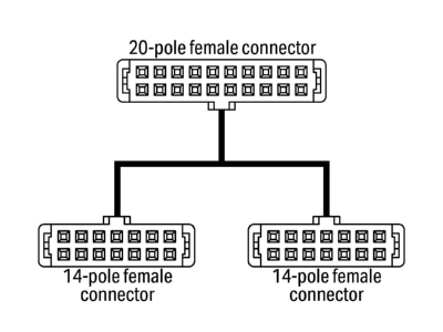Circuit diagram WAGO 706 7753 304 300 PLC connection cable 3m