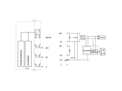 Schaltbild WAGO 750 331 Feldbuskoppler