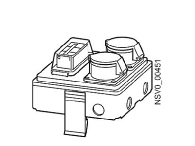Product image 1 Siemens BD2 AK1 2CEE163A161 Tap off unit for busway trunk 16A
