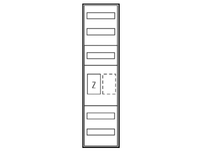 Product image 1 ABN ES17BBXN Equipped meter cabinet IP43 1100x300mm
