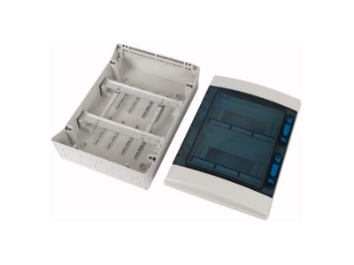 View left 1 Eaton IKA 2 24 ST UV Surface mounted distribution board 436mm
