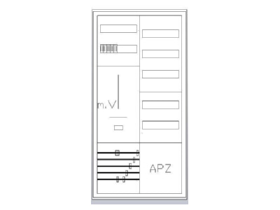 Produktbild 2 ABN S27ZA110 Komplett Schrank EFH 3Pkt  1Z 1V 1APZ HLAK
