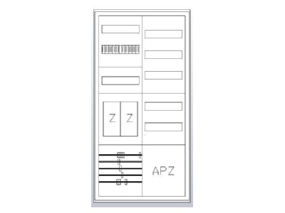 Produktbild 1 ABN S27EA120 Zaehlerschrank eHZ 2Z 1V 1APZ