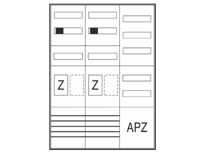 Product image 2 ABN S37EA422 Equipped meter cabinet IP43 1100x800mm