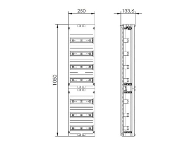 Produktbild 1 ABN VR17 Verteilerfeld 1V 7xGeraetetragsch 