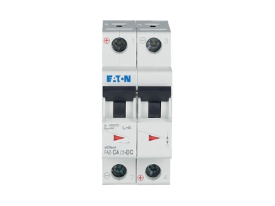 Produktbild Eaton FAZ C4 2 DC Leitungsschutzschalter C 4A DC  2p