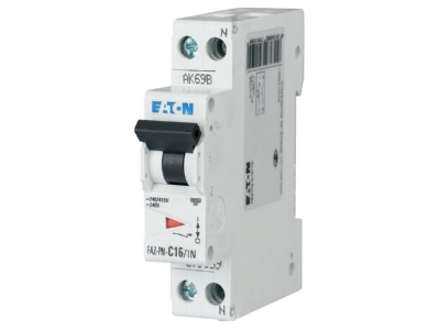 Product image 1 Eaton FAZ PN B6 1N Miniature circuit breaker 2 p B6A
