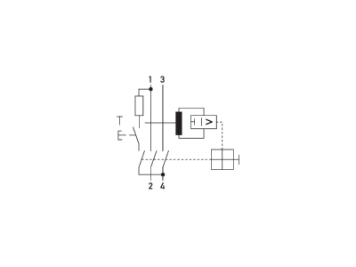 Circuit diagram Doepke DFS2 016 2 0 01 A Residual current breaker 2 p
