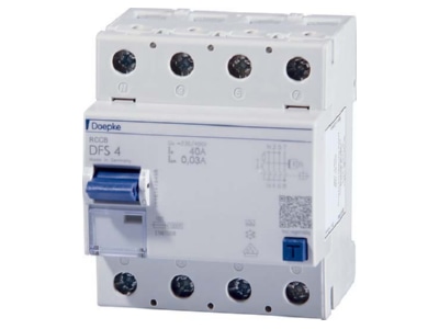 Product image Doepke DFS4 040 4 0 03 A Residual current breaker 4 p
