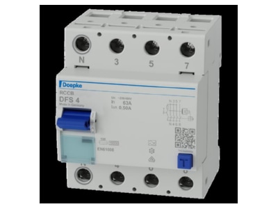 Product image Doepke DFS4 063 4 0 50 A Residual current breaker 4 p

