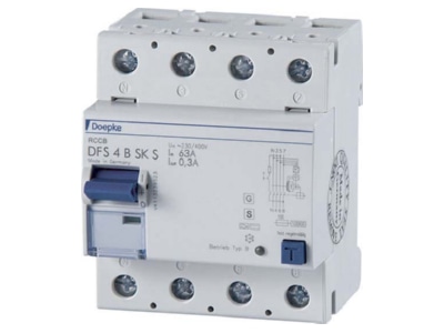 Product image Doepke DFS4063 4 0 30 B SKS Residual current breaker 4 p
