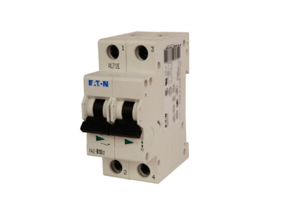 View left 2 Eaton FAZ C2 2 DC Miniature circuit breaker 2 p C2A
