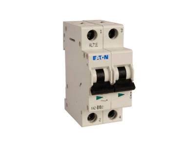 Product image view on the right 1 Eaton FAZ C2 2 DC Miniature circuit breaker 2 p C2A

