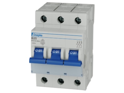 Product image Doepke DLS 6H B25 3 6 kA Miniature circuit breaker 3 p B25A
