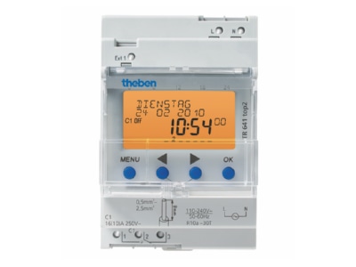 Product image Theben TR 641 top2 Digital time switch 110   240VAC
