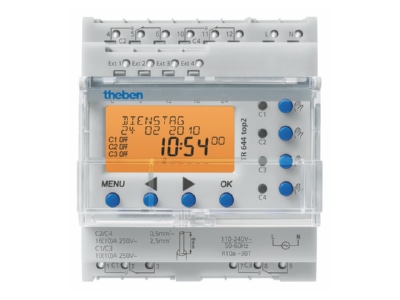 Product image Theben TR 644 top2 Digital time switch 110   240VAC
