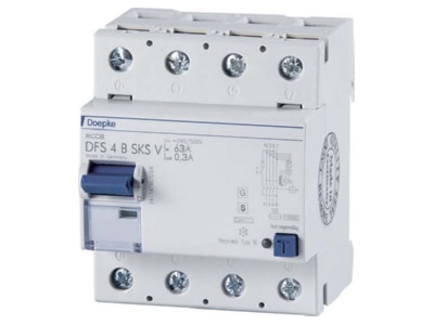 Product image Doepke DFS40634 030BSKSV500 Residual current breaker 4 p
