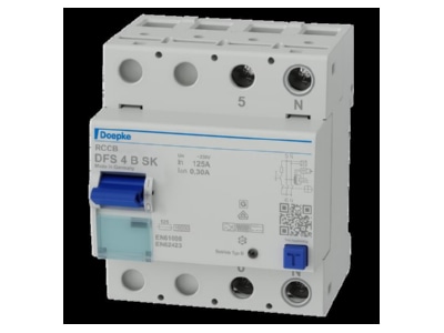 Product image Doepke DFS4 125 2 0 30 B SK Residual current breaker 2 p
