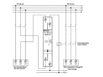 Circuit diagram Doepke RLR 1 Load shedding relay 6 7   39A
