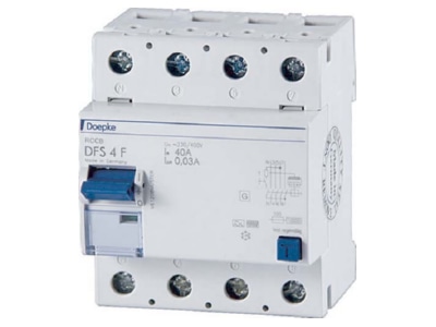 Product image Doepke DFS4 040 4 0 03 F Residual current breaker 4 p
