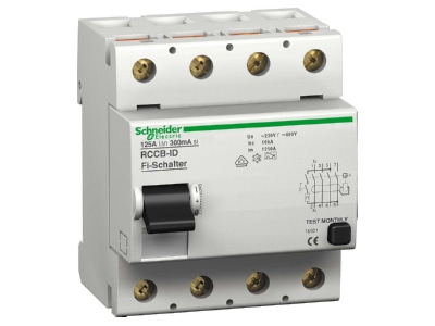 Produktbild 2 Schneider Electric A9Z24480 FI Schalter 4P 80A 300mA Typ A