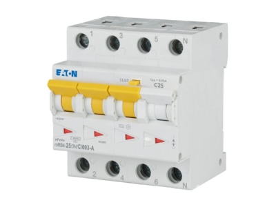 Produktbild Eaton mRB4 25 3N C 003 A FI LS Schalter C25A  30mA  3p N