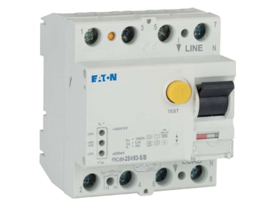 Ansicht rechts 2 Eaton FRCDM 25 4 03 S B FI Schalter 25A 4p 300mA