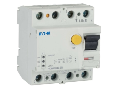 Product image 1 Eaton FRCDM 63 4 03 S B Residual current breaker 4 p 63 0 3A
