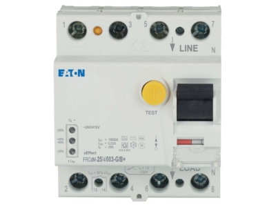 Product image Eaton FRCDM 25 4 003 G B  Residual current breaker 4 p 25 0 03A
