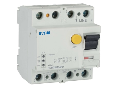 Ansicht rechts 1 Eaton FRCDM 25 4 03 G B  FI Schalter 25A 4p 300mA