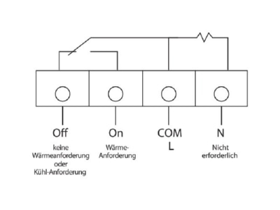 Schaltbild Eberle Digistat  Raumtemperaturregler batteriebetrieben