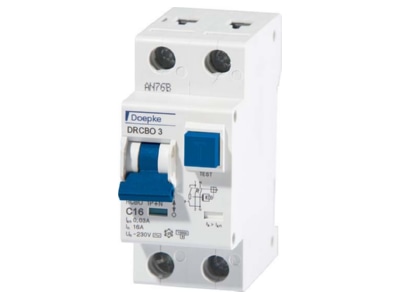 Product image Doepke DRCBO3 C16 0 03 1N A Earth leakage circuit breaker C16 0 03A
